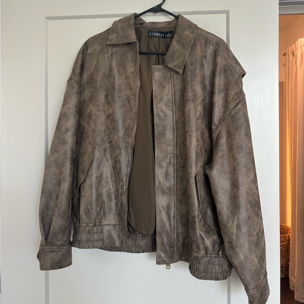 Princess Polly Kenny Bomber Jacket Chocolate